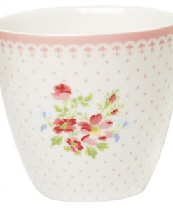 ΠΟΡΣΕΛΑΝΙΝΗ ΚΟΥΠΑ LATTE ΧΩΡΙΣ ΧΕΡΟΥΛΙ ΠΟΥΑ ΜΕ ΑΝΘΗ / SINJA