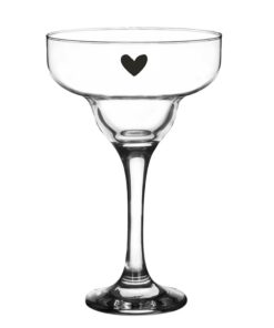 ΣΕΤ/6 ΤΕΜΑΧΙΑ ΓΥΑΛΙΝΟ ΠΟΤΗΡΙ ΜΑΡΤΙΝΙ ΜΕ ΜΑΥΡΗ ΚΑΡΔΙΑ