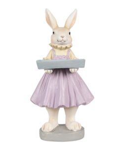 ΔΙΑΚΟΣΜΗΤΙΚΗ ΦΙΓΟΥΡΑ ΛΑΓΟΥΔΙΝΑ ΜΕ ΜΩΒ ΦΟΡΕΜΑ ΚΑΙ ΔΙΣΚΟ