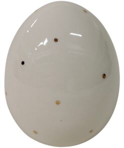 ΛΕΥΚΟ ΔΙΑΚΟΣΜΗΤΙΚΟ ΑΥΓΟ ΜΕ ΧΡΥΣΟ ΠΟΥΑ - ΣΧΕΔΙΟ Α