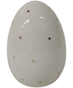 ΛΕΥΚΟ ΔΙΑΚΟΣΜΗΤΙΚΟ ΑΥΓΟ ΜΕ ΧΡΥΣΟ ΠΟΥΑ - ΣΧΕΔΙΟ Β