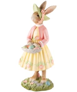 ΔΙΑΚΟΣΜΗΤΙΚΗ ΦΙΓΟΥΡΑ ΛΑΓΟΥΔΙΝΑ ΜΕ ΚΑΛΑΘΙ ΜΕ ΑΥΓΑ ΚΙΤΡΙΝΟ/ΡΟΖ