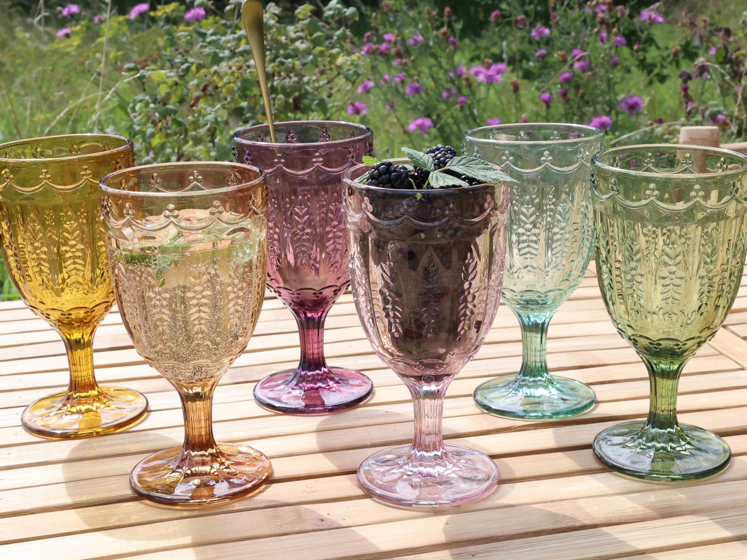 ΣΕΤ 6 ΤΕΜΑΧΙΑ ΠΟΛΥΧΡΩΜΑ ΚΟΛΩΝΑΤΑ ΠΟΤΗΡΙΑ ΚΡΑΣΙΟΥ