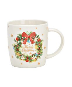 ΛΕΥΚΗ ΠΟΡΣΕΛΑΝΙΝΗ ΚΟΥΠΑ ΜΕ ΣΧΕΔΙΟ ΣΤΕΦΑΝΙ