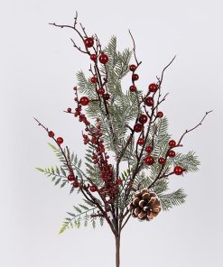 ΚΛΑΔΙ ΜΕ ΣΚΟΥΡΑ ΚΟΚΚΙΝΑ BERRIES ΚΑΙ ΚΟΥΚΟΥΝΑΡΙ