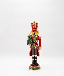 ΔΙΑΚΟΣΜΗΤΙΚΗ ΦΙΓΟΥΡΑ ΚΟΚΚΙΝΟΣ ΣΚΥΛΟΣ ΣΤΡΑΤΙΩΤΗΣ ΜΕ ΔΕΝΤΡΟ