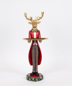 ΔΙΑΚΟΣΜΗΤΙΚΗ ΦΙΓΟΥΡΑ ΚΟΚΚΙΝΟΣ ΤΑΡΑΝΔΟΣ ΜΕ ΧΡΥΣΟ ΔΙΣΚΟ