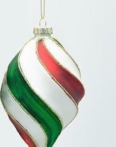 ΓΥΑΛΙΝΟ ΣΤΟΛΙΔΙ ΜΑΤ ΛΕΥΚΟ ΜΕ ΚΟΚΚΙΝΕΣ ΚΑΙ ΠΡΑΣΙΝΕΣ ΡΙΓΕΣ