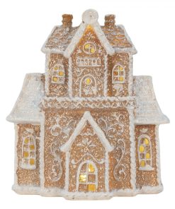 ΖΑΧΑΡΩΜΕΝΟ GINGERBREAD ΣΠΙΤΑΚΙ ΜΠΕΖ/ΛΕΥΚΟ ΜΕ ΓΚΛΙΤΕΡ