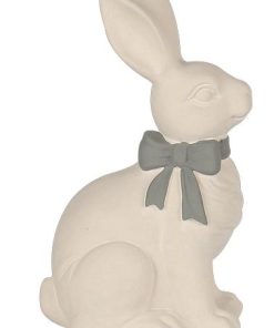 ΛΕΥΚΟΣ ΤΣΙΜΕΝΤΕΝΙΟΣ ΛΑΓΟΣ ΜΕ ΓΚΡΙ/ΒΕΡΑΜΑΝ ΦΙΟΓΚΟ - LARGE