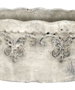 ΚΕΡΑΜΙΚΟ ΟΒΑΛ ΚΑΣΠΩ ΑΝΤΙΚΕ ΛΕΥΚΟ - SMALL