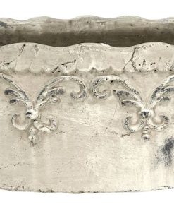 ΚΕΡΑΜΙΚΟ ΟΒΑΛ ΚΑΣΠΩ ΑΝΤΙΚΕ ΛΕΥΚΟ - LARGE