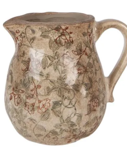 ΚΕΡΑΜΙΚΟ ΚΑΝΑΤΑ ΜΠΕΖ ΜΕ ΠΡΑΣΙΝΑ ΛΟΥΛΟΥΔΙΑ