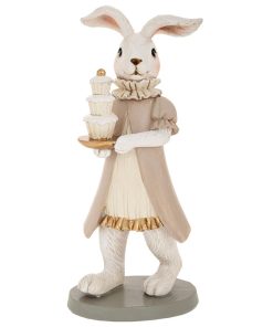 ΔΙΑΚΟΣΜΗΤΙΚΗ ΦΙΓΟΥΡΑ ΛΑΓΟΥΔΙΝΑ ΜΕ ΤΟΥΡΤΑ ΚΡΕΜ/ΚΑΦΕ