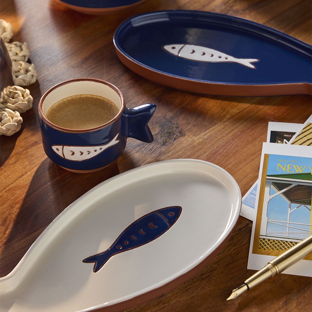 ΦΛΥΤΖΑΝΑΚΙ ESPRESSO ΨΑΡΑΚΙ ΜΠΛΕ/ΛΕΥΚΟ